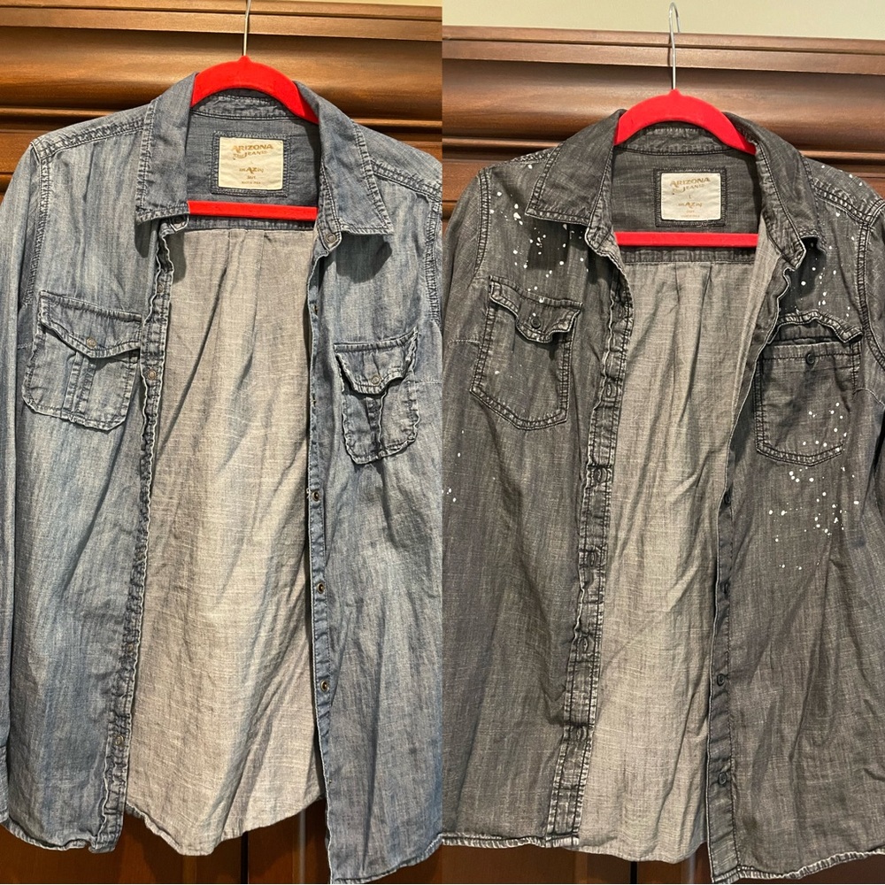 Jean shirts, lot of 2